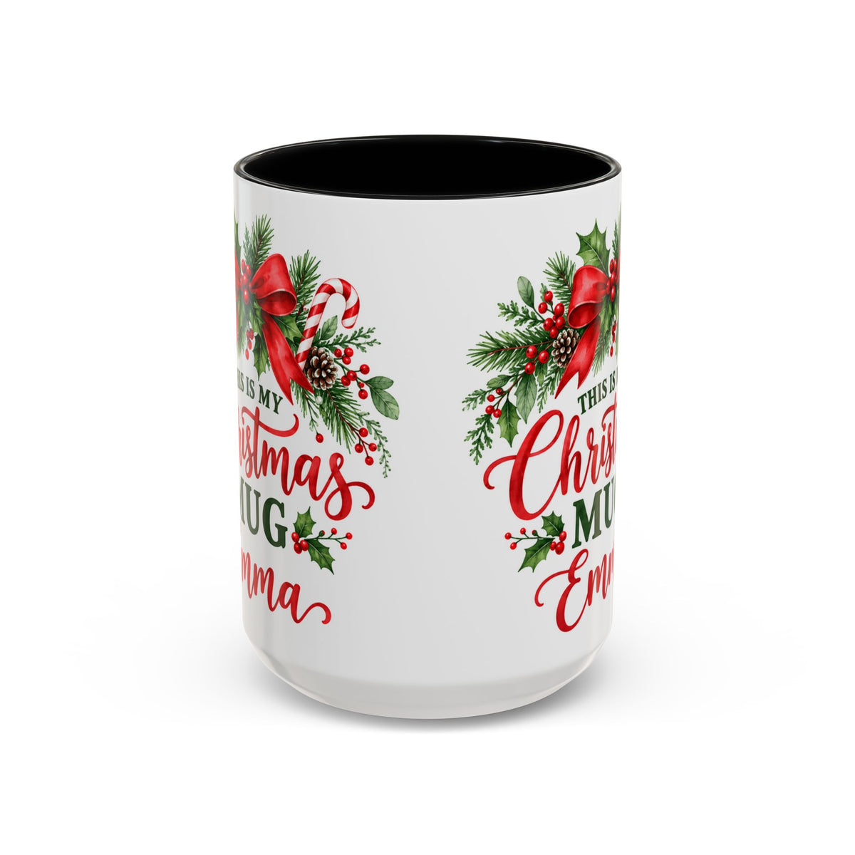 Personalized This Is My Christmas Mug – Custom Name Holiday Coffee Cup, 15oz