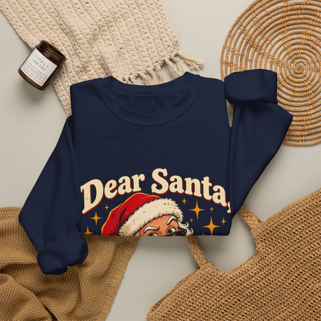 Dear Santa, I Can Explain… Funny Christmas Sweatshirt for Men