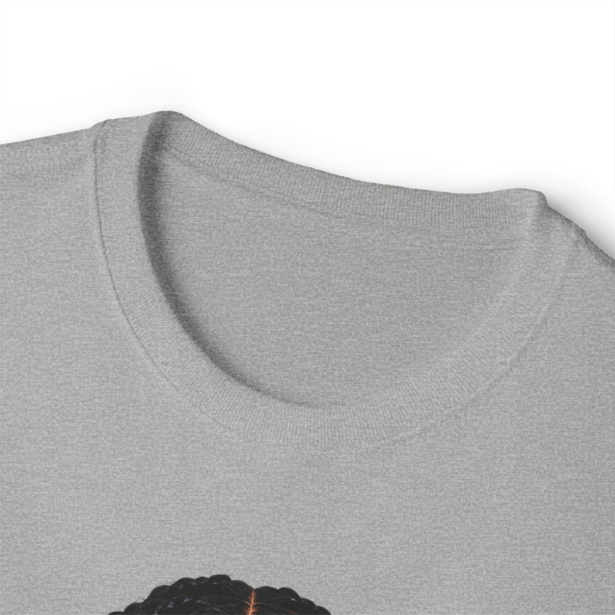 Golden Confidence Oversized Graphic Tee – Braided Woman & Gold Jewelry Print