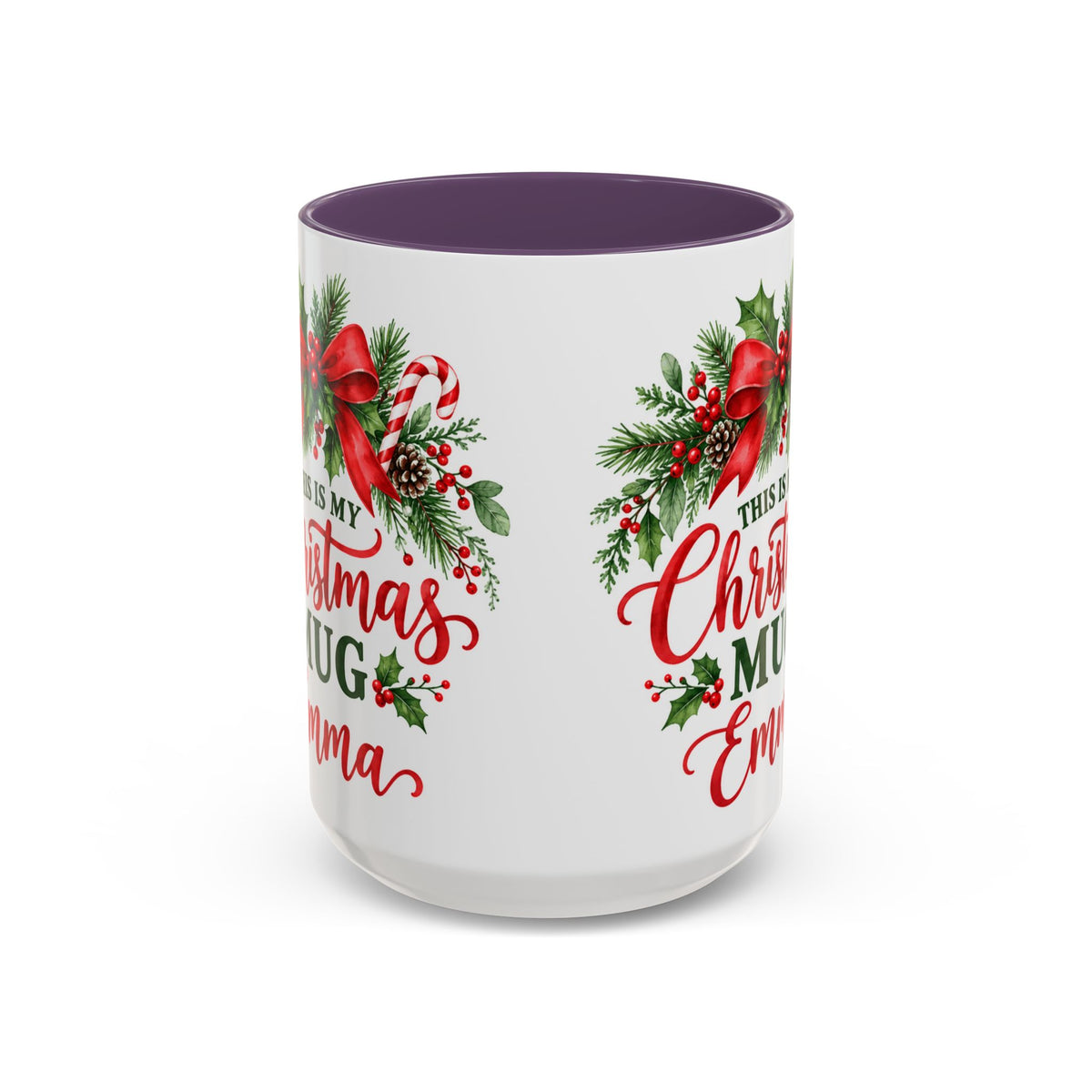 Personalized This Is My Christmas Mug – Custom Name Holiday Coffee Cup, 15oz