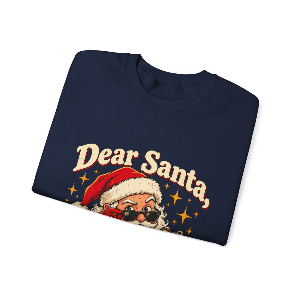 Dear Santa, I Can Explain… Funny Christmas Sweatshirt for Men