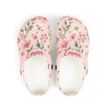 Personalized Girls EVA Clogs – Flowers & Butterflies – Custom Name
