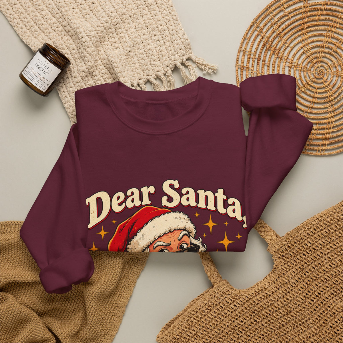 Dear Santa, I Can Explain… Funny Christmas Sweatshirt for Men