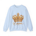 Personalized Gold Crown Sweatshirt for Women – Custom Name