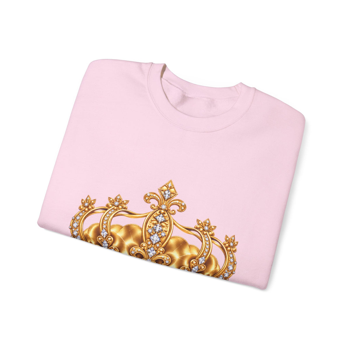 Personalized Gold Crown Sweatshirt for Women – Custom Name