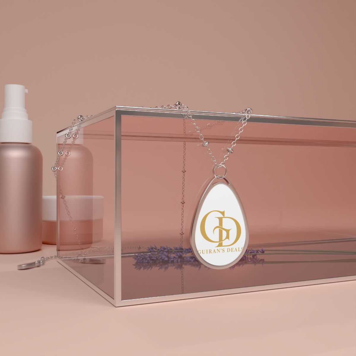 Guiran’s Deal Logo Teardrop Necklace