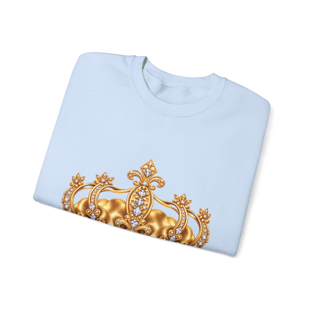 Personalized Gold Crown Sweatshirt for Women – Custom Name