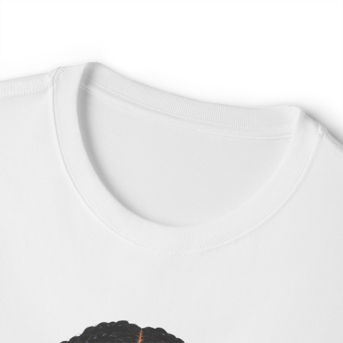 Golden Confidence Oversized Graphic Tee – Braided Woman & Gold Jewelry Print