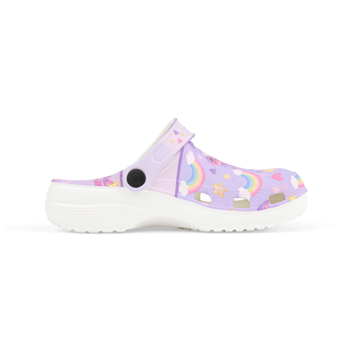 Personalized Girls EVA Clogs – Unicorn Dreams – Custom Name