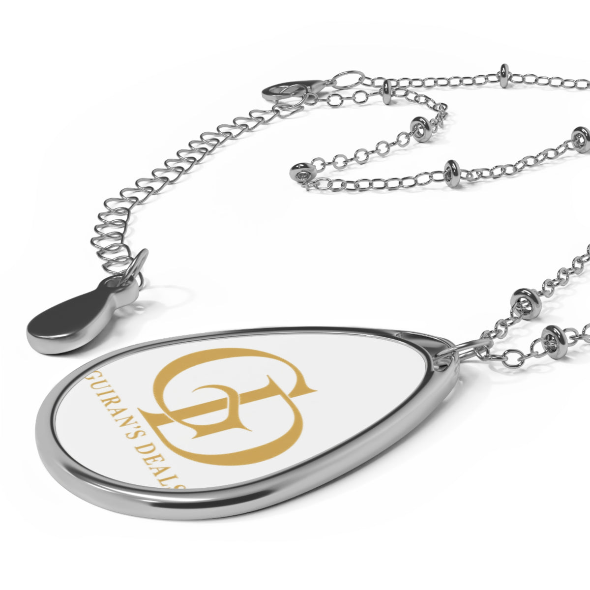 Guiran’s Deal Logo Teardrop Necklace