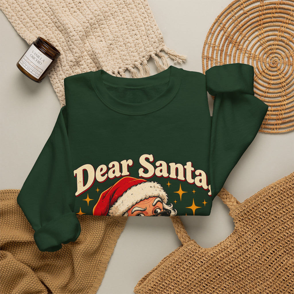 Dear Santa, I Can Explain… Funny Christmas Sweatshirt for Men