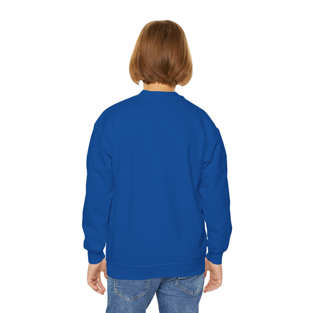Cute Pop Art Kitten Kids Sweatshirt – Colorful Cat & Hearts