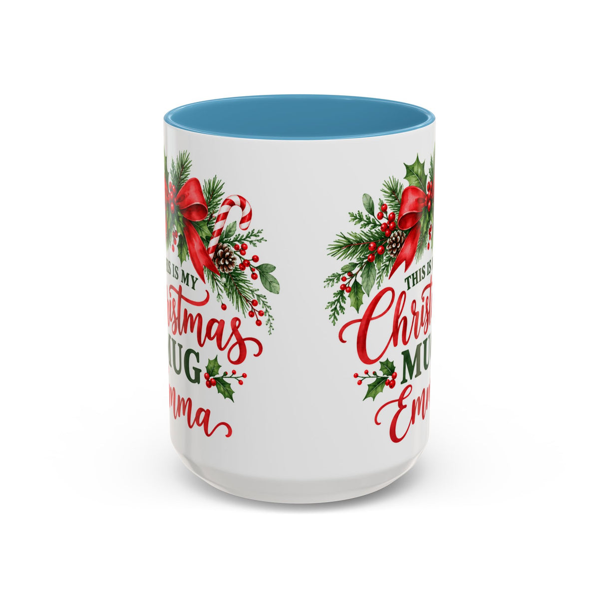 Personalized This Is My Christmas Mug – Custom Name Holiday Coffee Cup, 15oz